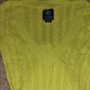MUST GO Neon Lime Green Knit Sweater